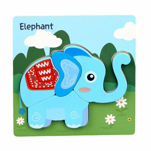 Holzpuzzles Alien Headband Shape Sorting Toy Mesh Beach Bag Kids Peg Puzzle Toddler Puzzle Puzzles Toys for 3 Year Old Child Wooden Animal Kinderpuzzle (Sky Blue, One Size) von Generisch