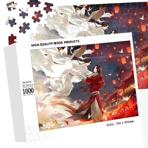 Holzpuzzles für Erwachsene,Holzpuzzles | Anime-Peripherie-Puzzles | Familienrätsel, 1000-fache Puzzles, Denksportaufgabe für den Familienspielabend von Generisch