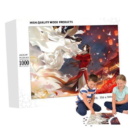 Holzpuzzles für Erwachsene,Holzpuzzles für Erwachsene - Herausfordernde Anime-Peripherie-Puzzles - 1000X Puzzles, Denksportaufgaben, Familienrätsel für Frauen und Männer von Generisch