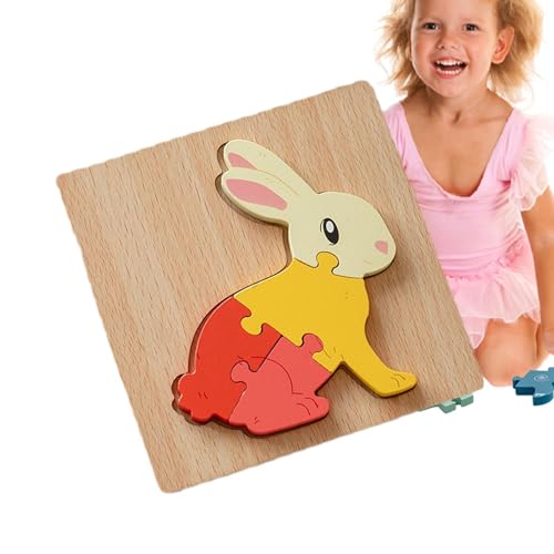 Holzpuzzles für Kleinkinder,Puzzles für Kleinkinder, 3D-Puzzles aus Holz, Hölzerne Kleinkind-Puzzles, Geschenke, Spielzeug für 1 2 3 Jahre alte und Mädchen, Spielzeug, pädagogische Blöcke, Kinderspie von Generisch