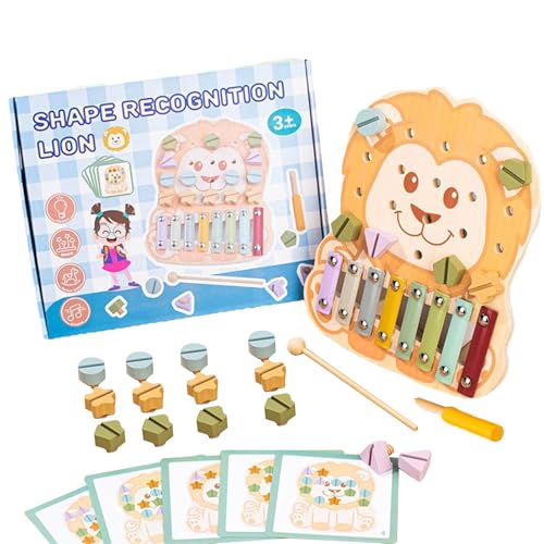 Holzspielzeug für Babys, Klassisches Musik-Xylophon aus Holz, Sinnesförderung Spielzeug Für Kinder Kindergarten Lernmaterial Motorikspiel Holzspielzeug für Babys, Klassisches Musik-Xylophon aus Holz, Sinnesförderung Spielzeug Für Kinder Kindergarten Lernmaterial Motorikspiel von Generisch