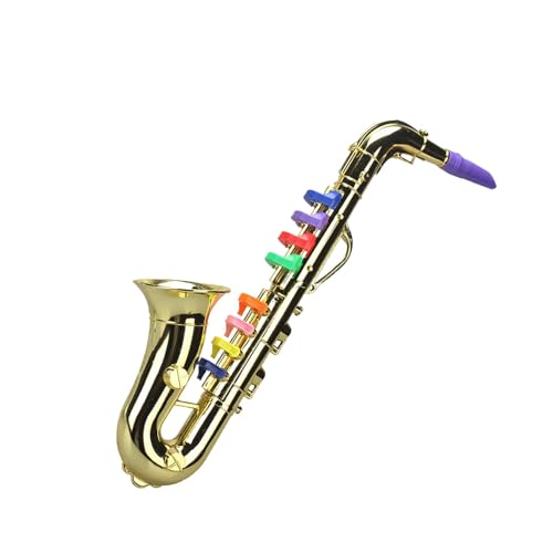 Horn-Musikinstrument, Spielzeug-Saxophon,Musikinstrumente Spielzeug - Instrumentensimulation, Musikinstrumentenmodelle, Musikinstrumente, multifunktionales frühes Lernspielzeug für und Mädchen von Generisch