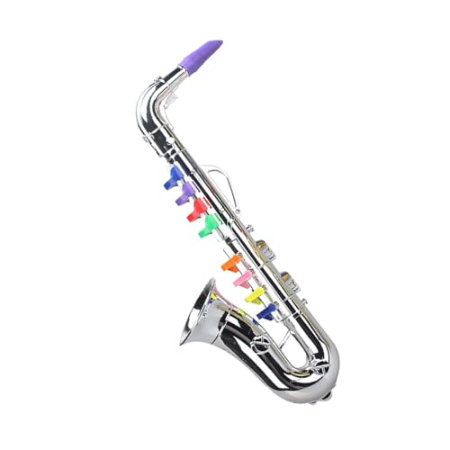 Horn-Musikinstrument, Spielzeug-Saxophon - Kinder-Saxophon-Spielzeug - Instrumentensimulation, Musikinstrumentenmodelle, Musikinstrumente, multifunktionales frühes Lernspielzeug für und Mädchen von Generisch