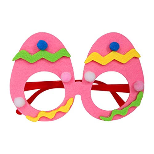 Hübsche Osterdeko Für Tür Fenster Hase Osterparty Brille Küken, Hase Brille Baby Fotoshooting Accessoires (red b, One Size) von Generisch