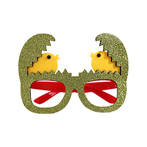 Hübsche Osterdeko Für Tür Fenster Hase Osterparty Brille Küken, Hase Brille Baby Fotoshooting Accessoires (red e, One Size) von Generisch