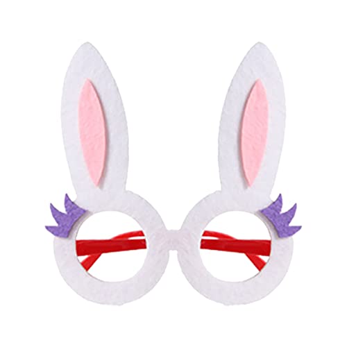 Hübsche Osterdeko Für Tür Fenster Hase Osterparty Brille Küken, Hase Brille Baby Fotoshooting Accessoires (red g, One Size) von Generisch