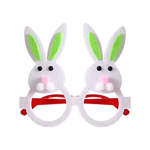 Hübsche Osterdeko Für Tür Fenster Hase Osterparty Brille Küken, Hase Brille Baby Fotoshooting Accessoires (red i, One Size) von Generisch