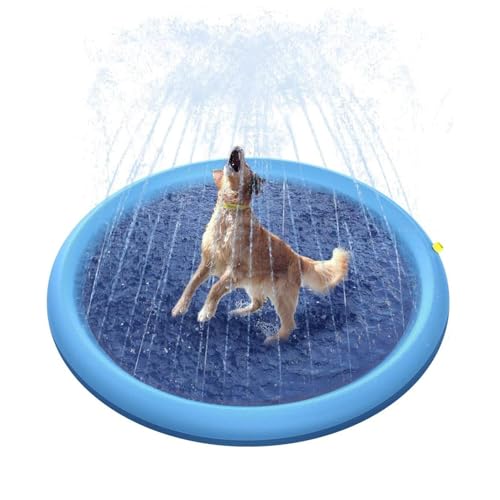 Hundwassersprinkler, Sprinklerpad - Spielen Sie Wassermattenspielzeug | Verdicken Sie großes Pad, Haustierzubehör, Outdoor -Spiel für Lawn Beach Garten von Generisch