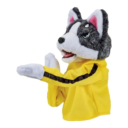 Husky Boxer Handpuppe,Kung Fu Tierspielzeug Husky Handschuhe,Husky-Puppe,Toddler Animal Toy with Sounds and Boxing ActionHautfreundliche Handpuppe Als Stofftier Zum Geburtstag, Weihnachten,Ostern von Generisch