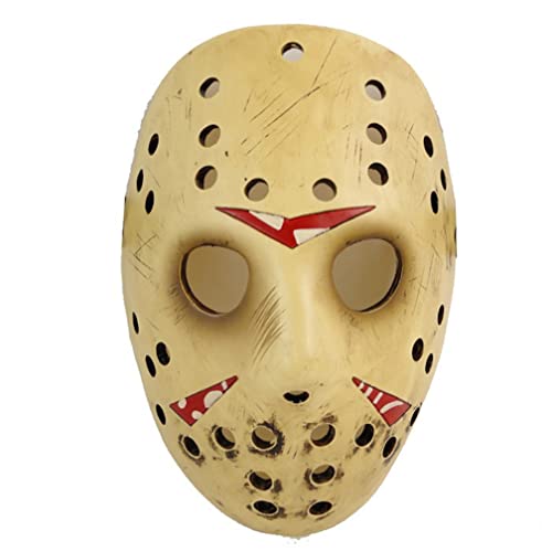 Hworks Gruselige Jason-Maske, Harz, Vollgesichtsabdeckung, Halloween-Kostüm-Requisite Hworks Gruselige Jason-Maske, Harz, Vollgesichtsabdeckung, Halloween-Kostüm-Requisite von Generisch