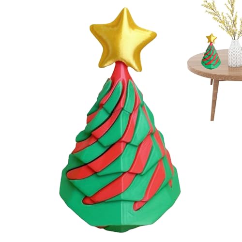 Impossible Cone Fidget Toy,Spiral Fidget Cone - Weihnachtsbaum-Spielzeug zum Stressabbau - 3D-gedruckter Fidget-Kegel, spiralförmiges Fidget-Spielzeug zum Stressabbau, Schreibtisch-Passthrough-Skulptu von Generisch