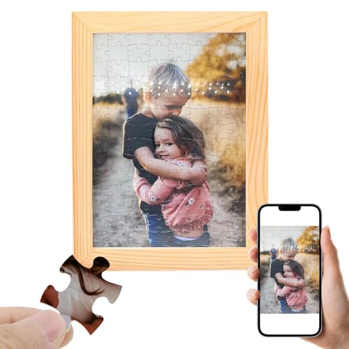 Individuelles Puzzle, Puzzle mit eigenem Foto,Personalisiertes Puzzle für Foto 35/70/120 Teile, Individuelles Puzzle Geschenk für Familie, Hochzeit, Abschlussfeier, Haustier (35 Tabletten) von Generisch