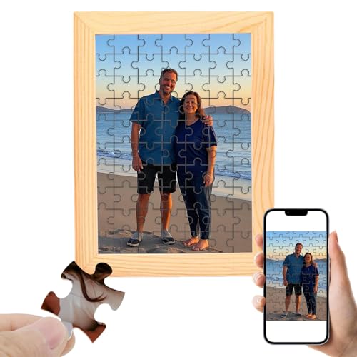 Individuelles Puzzle, Puzzle mit eigenem Foto,Personalisiertes Puzzle für Foto 35/70/120 Teile, Individuelles Puzzle Geschenk für Familie, Hochzeit, Abschlussfeier, Haustier (70 Tabletten) von Generisch