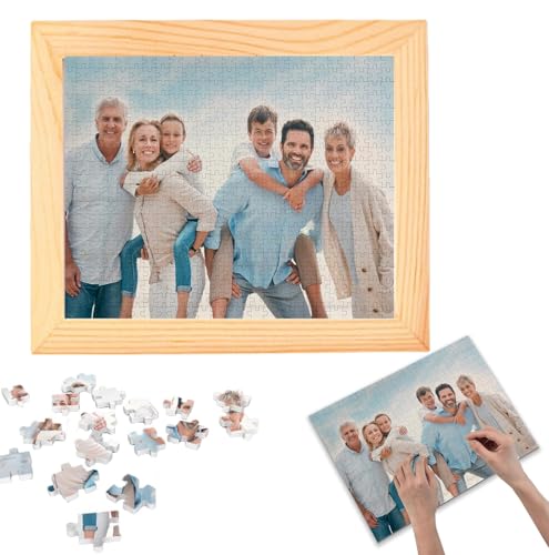 Individuelles Puzzle,Custom Puzzle,Personalisiertes Puzzle für Foto 35/70/120 Teile,Individuelles Puzzle-Geschenk für Familie,Hochzeit,Abschlussfeier,Haustier (120PCS) von Generisch