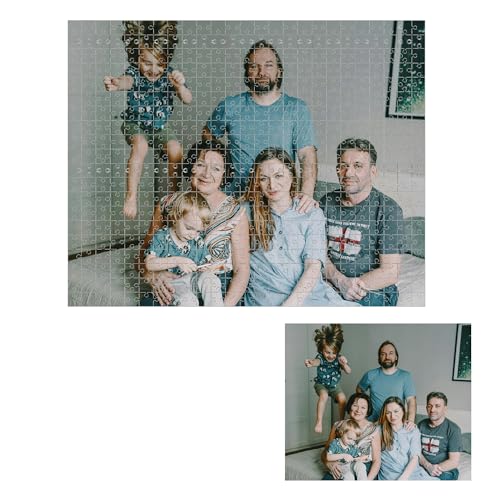 Individuelles Puzzle aus Fotos 1000 500 120 Teile, Familientreffen-Puzzle, personalisiertes Bilderpuzzle für Erwachsene, Teenager, Kinder, Familie, Hochzeit, Abschlussfeier, Geschenk von Generisch