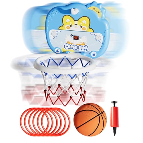 Indoor Basketball Hoop for Kids, Small Adjustable Basketball Game Set, Funny Basketball Hoop for Basketball Toy for Kids Aged 3+, Indoor Activity Sports Toy for Children von Generisch