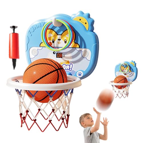 Indoor-Basketballkorb für Kinder,Kinder-Basketballkorb für den Innenbereich,Basketballtor für Kinder, Basketballkorb für den Innenbereich mit Theke - Lustiges Sportspielzeug-Basketballspielset für den von Generisch