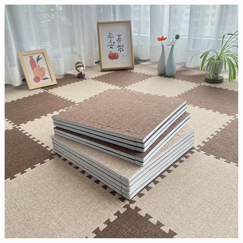 Ineinandergreifende Schaumstoffmatten – mit Leinen überzogenes Puzzle-Design für Heimdekoration und Spielbereiche Ineinandergreifende Schaumstoffmatten – mit Leinen überzogenes Puzzle-Design für Heimdekoration und Spielbereiche von Generisch