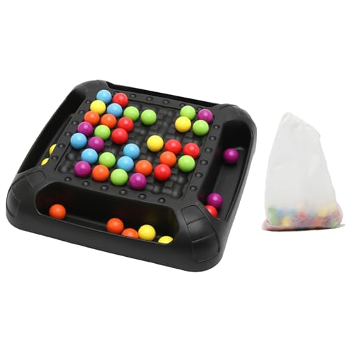 Intellektuelles Schachbrett, Regenbogen Brettspiel, Regenbogen Perlen Eliminierungs Spiel, Farbenfrohes Ball Matching Desktop Spiel, Regenbogen Puzzle Schach Spiel, Tisch Strategie Spiel von Generisch