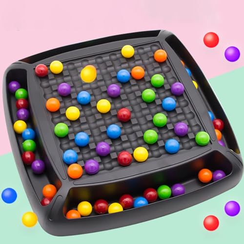 Intellektuelles Schachbrett, Regenbogen Perlen Brettspiel, Intellektuelles Schach Brettspiel, Rainbow Ball Elimination Game, Schach Ball Eliminierung Spiel, Bunte Bälle Interaktives Brettspiel von Generisch