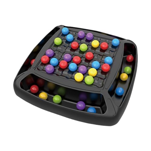 Intellektuelles Schachbrett Doppel, Rainbow Puzzle Schachspiel, Pädagogisches Schachbrettspiel Für Kinder, Regenbogen Puzzle Schach, Rainbow Perle Elimination Toys von Generisch