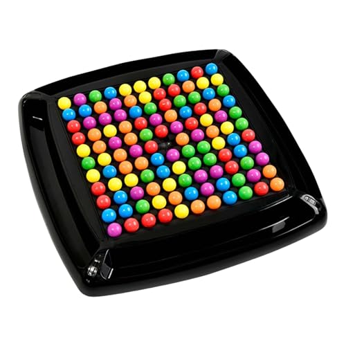 Intellektuelles Schachbrett Doppelduell, 48/80/120/240 Stück Rainbow Ball Brettspiel, Regenbogenball Schachbrett Strategiespiele, Tabletop Familienspiele für Kinder, Erwachsener von Generisch