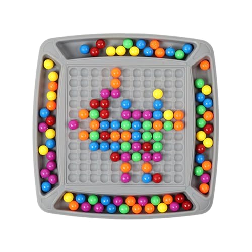 Intellektuelles Schachbrett Doppelduell, Rainbow Ball Elimination Brettspiel, Rainbow Puzzle Schachspiel, Rainbow Ball Gesellschaftsspiele, Tabletop Familienspiele Partyspiele Für Erwachsene Kinder von Generisch