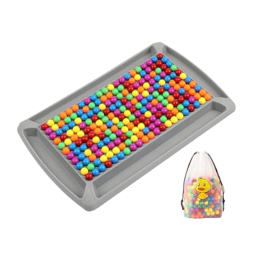 Intellektuelles Schachbrett Doppelduell, Rainbow Ball Elimination Brettspiel, Rainbow Puzzle Schachspiel, Rainbow Ball Gesellschaftsspiele, Tabletop Familienspiele Partyspiele Für Erwachsene Kinder von Generisch