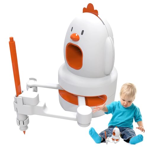 Interaktiver pädagogischer Zeichenroboter für Kinder, interaktiver Zeichenroboter für Vorschulkinder, pädagogisches Roboter-Schubladenspielzeug mit 130 Zeichenkarten, interaktives Lernspielzeug von Generisch