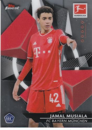 Jamal Musiala Rookie Bayern Saison 2019/20 Topps Finest Fußball Sammelkarte 82 von Generisch