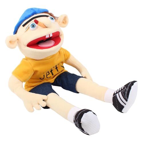 Generisch Jeffy Puppet Plüschtierpuppe, Jeffy Handpuppenpuppe, Handpuppen Cartoon Plüschtier, weiche Jeffy Handpuppen für Kinder, kreative Weihnachten von Generisch