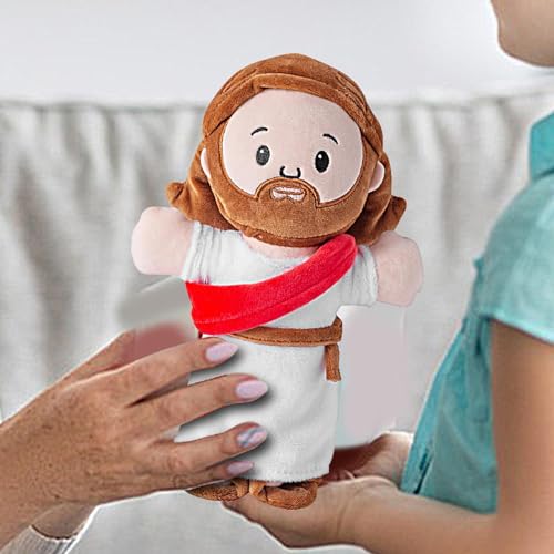 Jesus Kuscheltier, Plüsch-Jesus-Puppe, Stoff-Jesus Für Kinder | Gefüllte Cartoon-Jesus-Puppe - Dekokissen Mit Exquisiter Stickerei Für Couch, Wohnzimmer, Spielzimmer, Kinderzimmer von Generisch