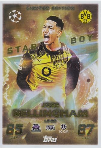 Jobe Bellingham t 10.0M Mittelfeld Dortmund, CL 2025/26 Limited Edition Fußball Sammelkarte LE 20 Jobe Bellingham t 10.0M Mittelfeld Dortmund, CL 2025/26 Limited Edition Fußball Sammelkarte LE 20 von Generisch