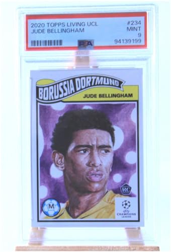 Jude Bellingham Rooki Dortmund 2020 Topps Living UCL Fußball Sammelkarte PSA 9 von Generisch