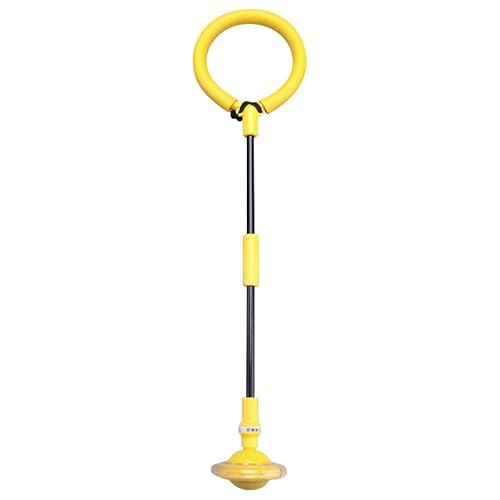 Jump ball Swing Wheel mit Lichtrad Kinder Blinkender Springring Fußkreisel Springender Ball Blinkender Faltbarer Flash Blinkender Sprungball Springring Kinder Blinkender (Gelb, Einheitsgröße) von Generisch