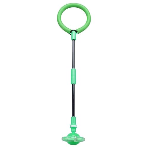 Jump ball Swing Wheel mit Lichtrad Kinder Blinkender Springring Fußkreisel Springender Ball Blinkender Faltbarer Flash Blinkender Sprungball Springring Kinder Blinkender (Grün, Einheitsgröße) von Generisch