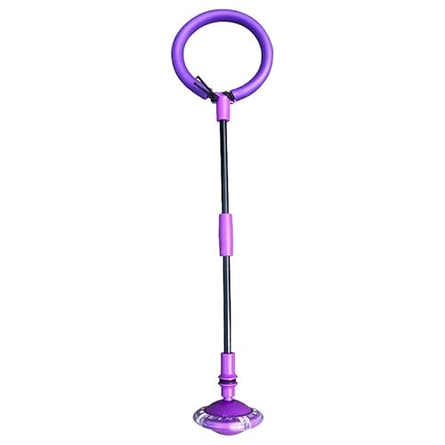 Jump ball Swing Wheel mit Lichtrad Kinder Blinkender Springring Fußkreisel Springender Ball Blinkender Faltbarer Flash Blinkender Sprungball Springring Kinder Blinkender (Lila, Einheitsgröße) von Generisch