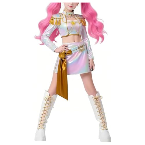 K Pops D-Demon H-Hunter Kostüm Kinder Mädchen Anime Cosplay Ru mi Mi ra Zo ey K Pop Anime Jäger Popsänger Idol Bühnenuniform Verkleidung Komplettes Set Halloween Party Dress-up Karneval Outfits K Pops D-Demon H-Hunter Kostüm Kinder Mädchen Anime Cosplay Ru mi Mi ra Zo ey K Pop Anime Jäger Popsänger Idol Bühnenuniform Verkleidung Komplettes Set Halloween Party Dress-up Karneval Outfits von Generisch