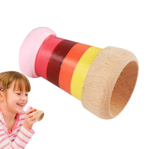 Kaleidoskop Spielzeug, Entwicklungspädagogisches Spielzeug für Kinder, Drehbares Holz Kaleidoskop Spielzeug für und Mädchen Drehbares Kaleidoskop Spielzeug, Holz Lernspielzeug für Kinder, von Generisch