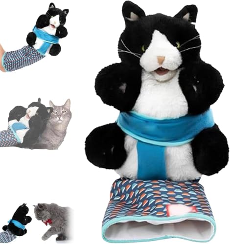 Katzen Handpuppe Wrestler, Katzen Handpuppe Mit Fester Polsterung, Interaktive Handpuppen Für Katzen, Plüschtier Puppen Spielzeug Für Katzen von Generisch