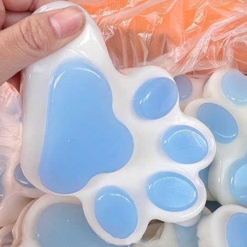 Katzenpfoten Squishy | 14 cm Cat Paw Squishy Spielzeug | Taba Squishy Pfote Fidget Toy zum Stressabbau | Riesiges Katzenpfoten Squishy Sensorik Spielzeug für Kinder und Erwachsene von Generisch