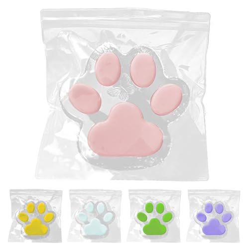 Katzenpfoten Squishy Toy, 5 Stück Squishy Pfote Stressball Erwachsene Lustig, Cat Paw Squishy Fidget Toys, Cat Paws Antistressball Kinder, Quetsch Spielzeug Für Mädchen Junge, Katze Pfote Kinderspiele von Generisch