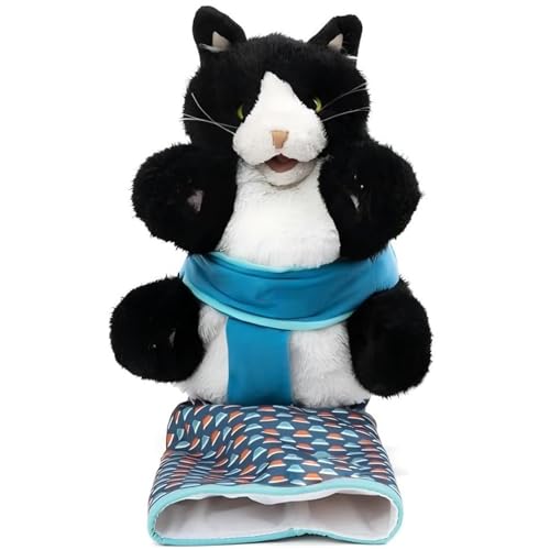 Katzenpuppe Wrestler, Katzen-Wrestling-Spielzeugpuppe, Handpuppen für Katzen, Handpuppen aus Plüschtier, Plüschtierspielzeug, Tier-Handschuh für sicheres interaktives Spielen von Generisch