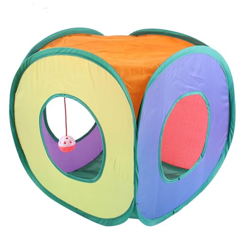 Katzentunnel - Faltbarer Haustierschlauch, Spielhaus | Interaktiver Kitty Tunnel, Regenbogen Aktivitätswürfel, Drei-Wege-Unterhaltungsstrukturen, gemütlicher Trainingsunterstand Katzentunnel - Faltbarer Haustierschlauch, Spielhaus | Interaktiver Kitty Tunnel, Regenbogen Aktivitätswürfel, Drei-Wege-Unterhaltungsstrukturen, gemütlicher Trainingsunterstand von Generisch