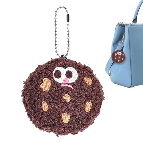 Keks Stofftier,Plüschkeks - Simulation Cookie gefüllte Puppe - Mit Keksen gefüllter Plüsch-Schlüsselanhänger, mit Keksen gefüllte Simulationspuppe für Tasche, Geldbörse, Rucksack, Handtasche von Generisch