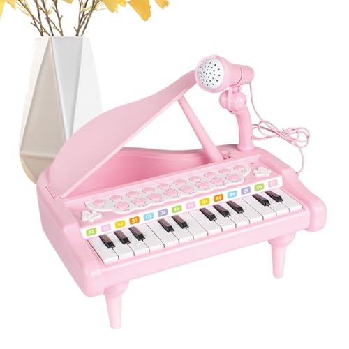 Keyboard Music Toy, 24 Key Music Toy Keyboard, Toy Keyboard with Microphone, Early Development Musical Toy for Beginners, Fun Educational Toy for Boys and Girls Ages 3-6 von Generisch