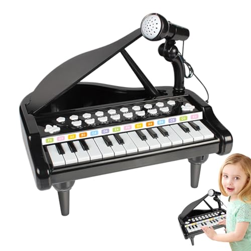 Keyboard Music Toy, 24 Key Music Toy Keyboard, Toy Keyboard with Microphone, Early Development Musical Toy for Beginners, Fun Educational Toy for Boys and Girls Ages 3-6 von Generisch