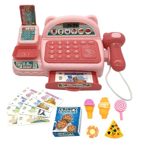 Kids Cash Register, Play Cash Register Toy, Early Math Toys For Kids, Interactive Counting Toy, Light And Sound Toy Register, Educational Cash Register, Children's Learning Toy, Pretend Play Cash Regi von Generisch