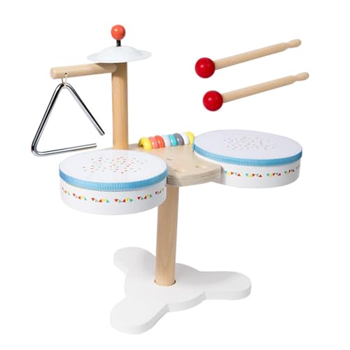 Kids Drum Set | Interactive Early Learning Musical Toy | Wooden Drum Kit for Children | Engaging Drum Set | Compact Drum Play Set for Kids Boys and Girls for Home or School Learning and Fun von Generisch