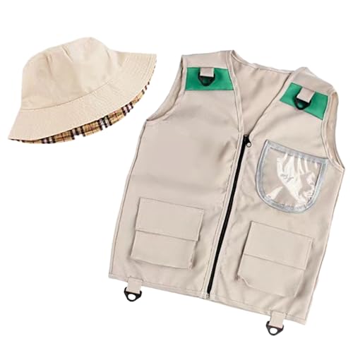 Kids Explorer Kit, Explorer Costume with Safari Hat for Children, Adventure Dress-Up Outfit, Hiking, Scavenger Hunts, Jungle Party, Wilderness Tours, Zoo Visits, Fishing, Ranch Trips, and Camping Fun Kids Explorer Kit, Explorer Costume with Safari Hat for Children, Adventure Dress-Up Outfit, Hiking, Scavenger Hunts, Jungle Party, Wilderness Tours, Zoo Visits, Fishing, Ranch Trips, and Camping Fun von Generisch
